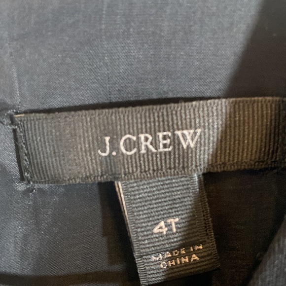 J.Crew black dress with a ruffle detail on waist size 4T - Picture 4 of 12